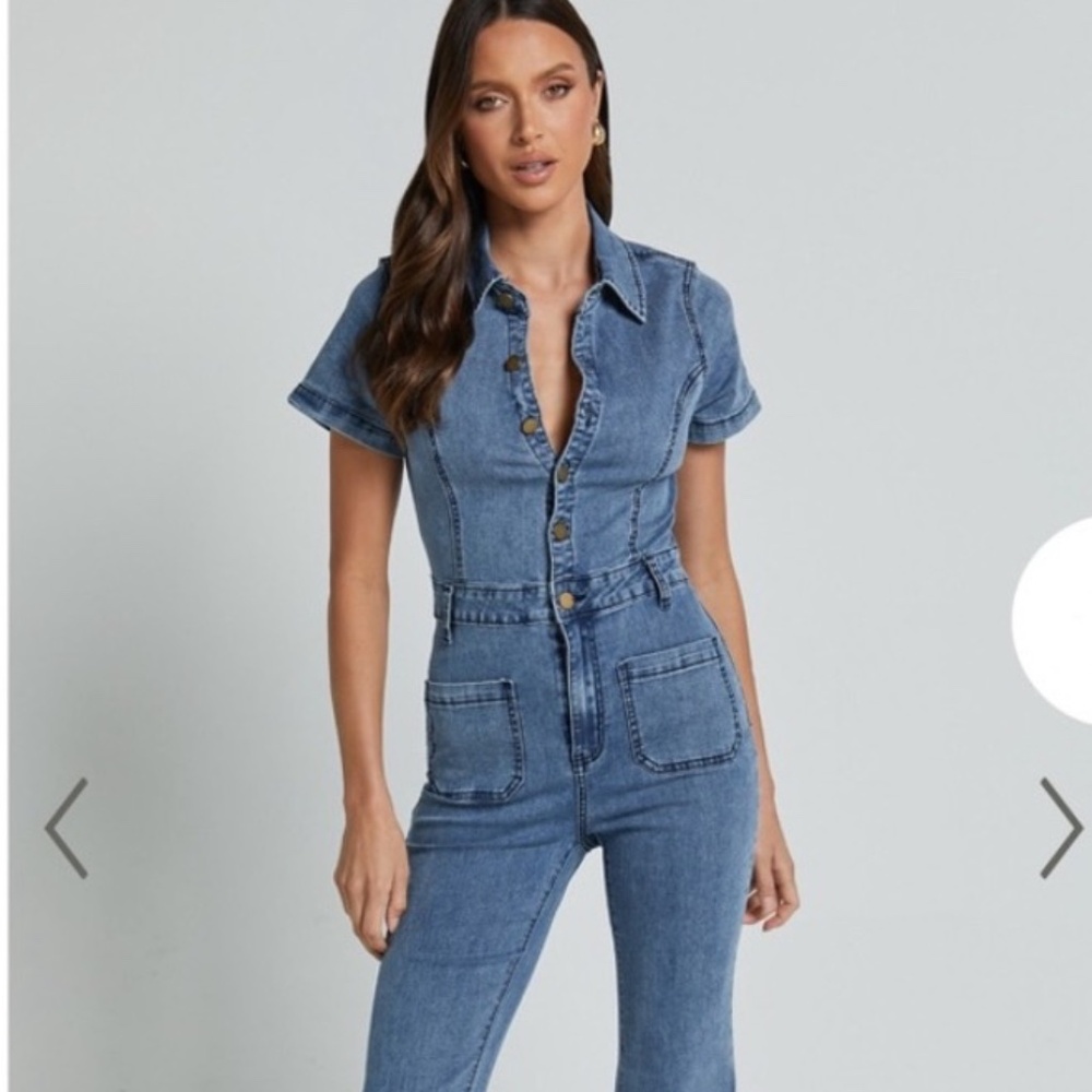 VICI Denim Jumpsuit Size M NWT